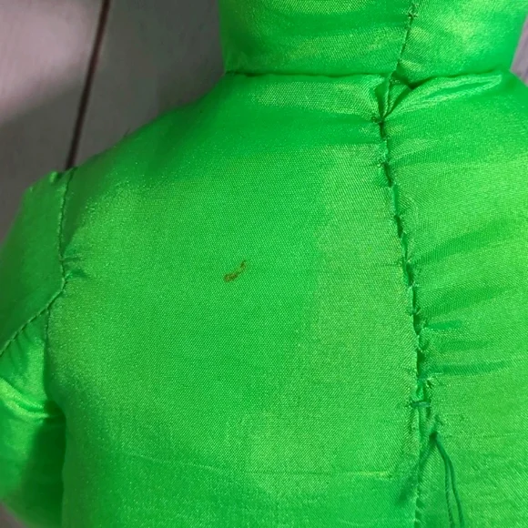 Vtg Y2K Halloween Plush Neon Green Skeleton Ghost Chef Stuffed Animal Sugar Loaf - Picture 11 of 14